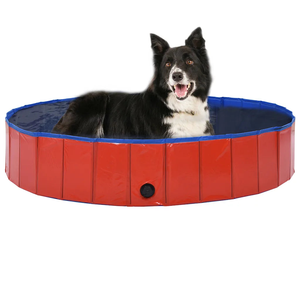 Piscina per cani pieghevole 160x30 cm in PVC