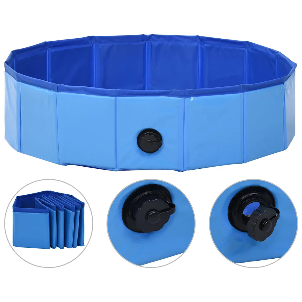 Piscina per cani pieghevole 80x20 cm in PVC