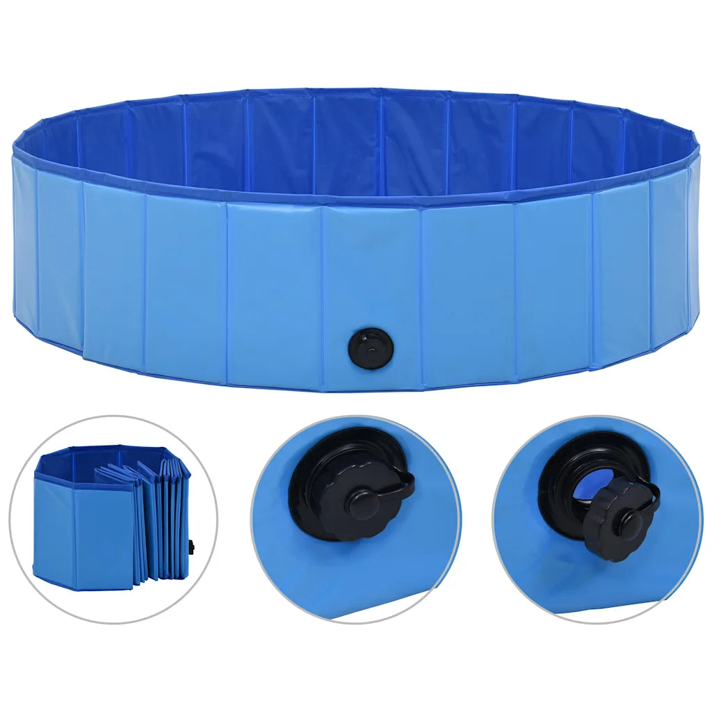 Piscina per cani pieghevole 120x30 cm in PVC