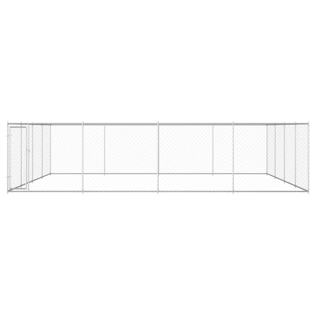 Canile da Esterno in Acciaio Zincato 760x760x185 cm