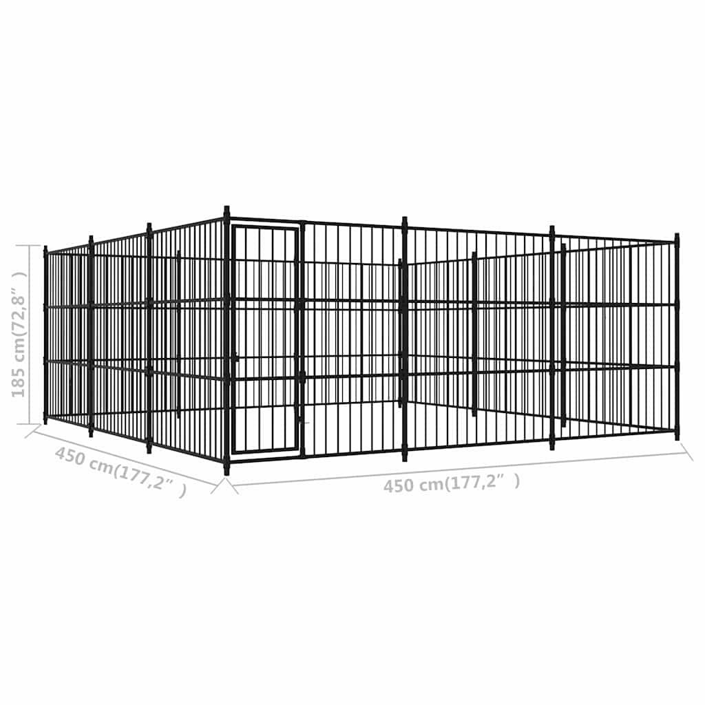 Canile da Esterno 450x450x185 cm