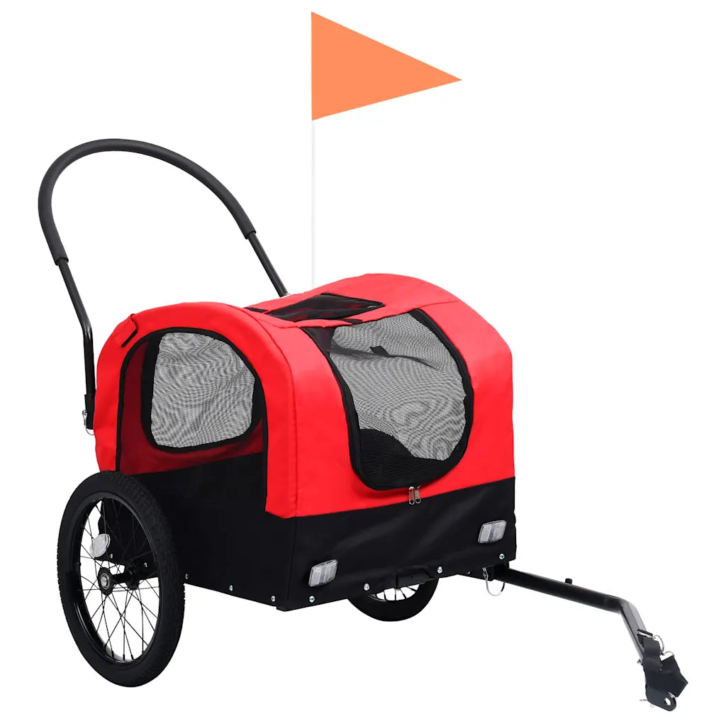 Rimorchio da bici per cani e carrello jogging 2in1 63,5x143x103 cm