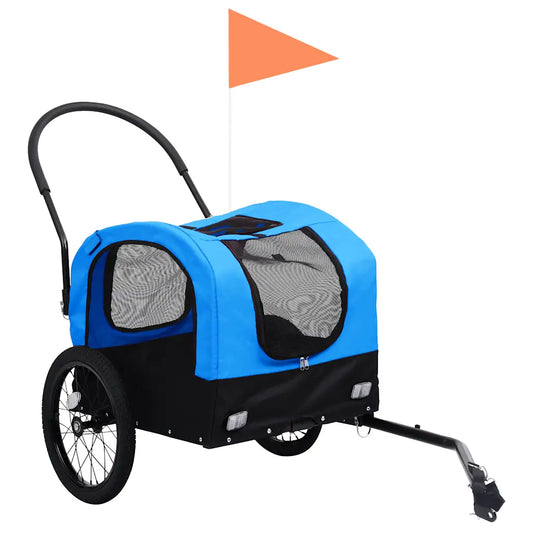 Rimorchio da bici per cani e carrello jogging 2in1 63,5x143x103 cm