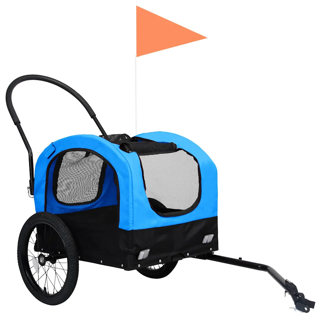 Rimorchio da bici per cani e carrello jogging 2in1 63,5x143x103 cm