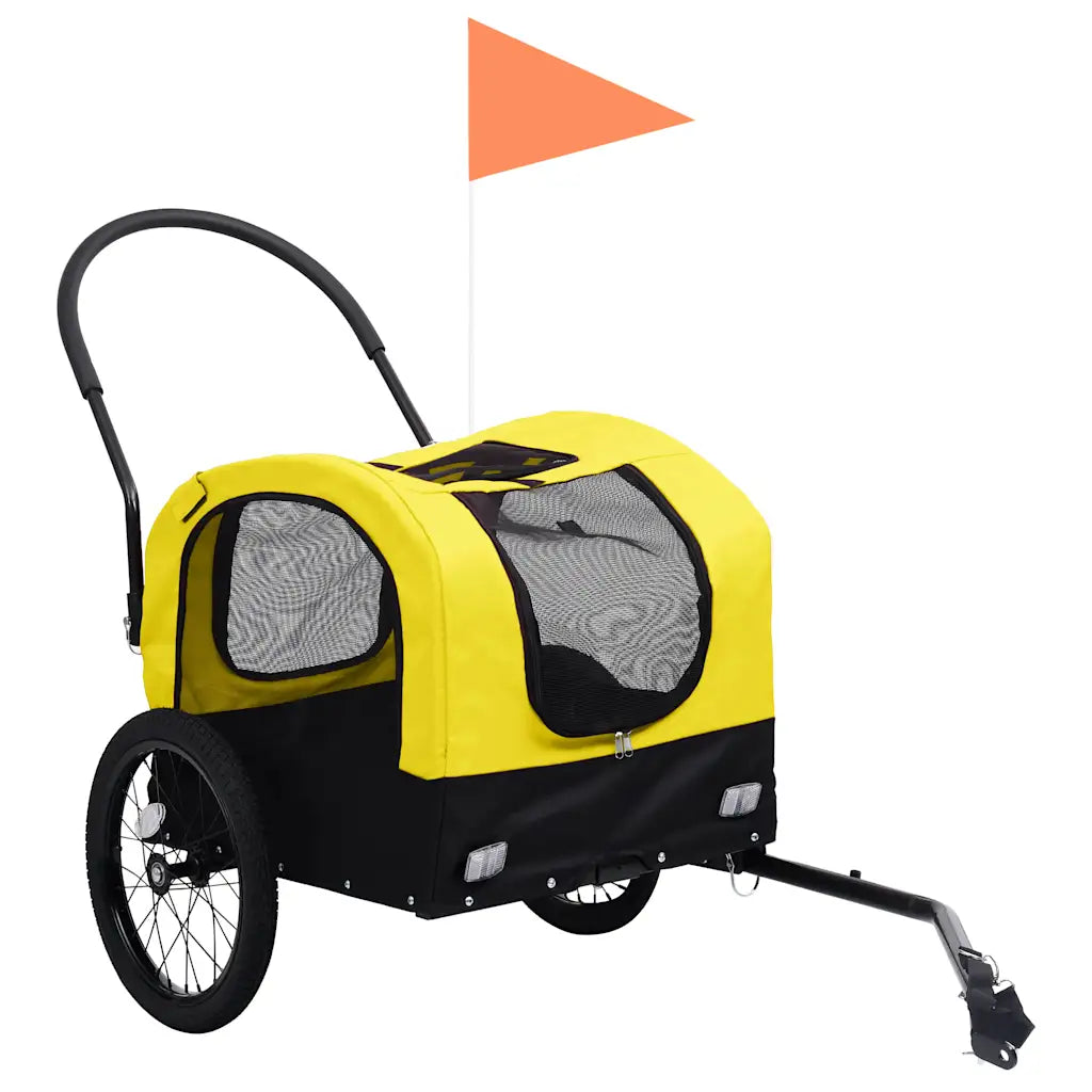 Rimorchio da bici per cani e carrello jogging 2in1 63,5x143x103 cm