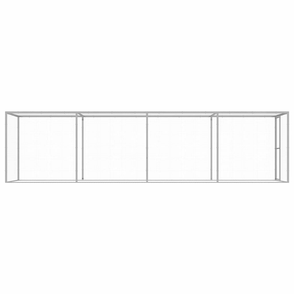 Gabbia per Gatti 6x1,5x1,5 m in Acciaio Zincato