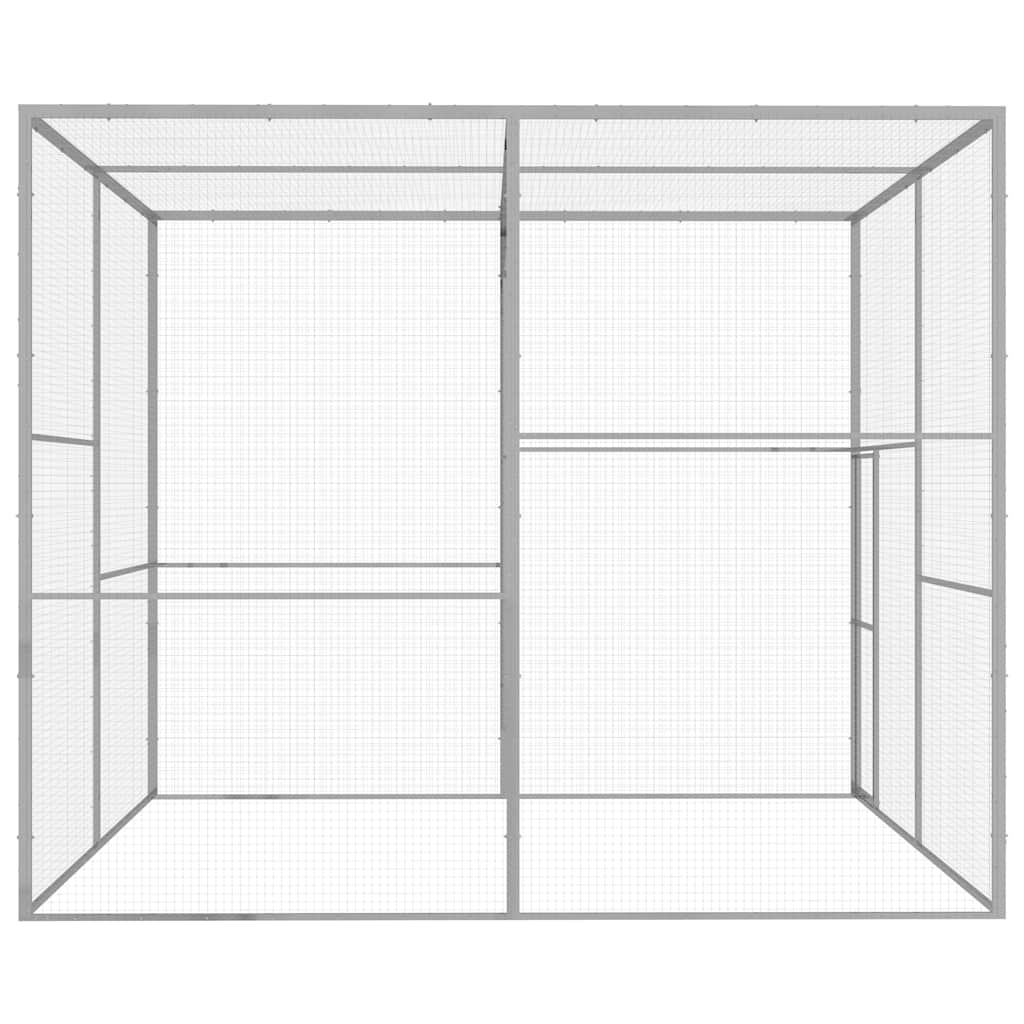 Gabbia per Gatti 3x3x2,5 m in Acciaio Zincato