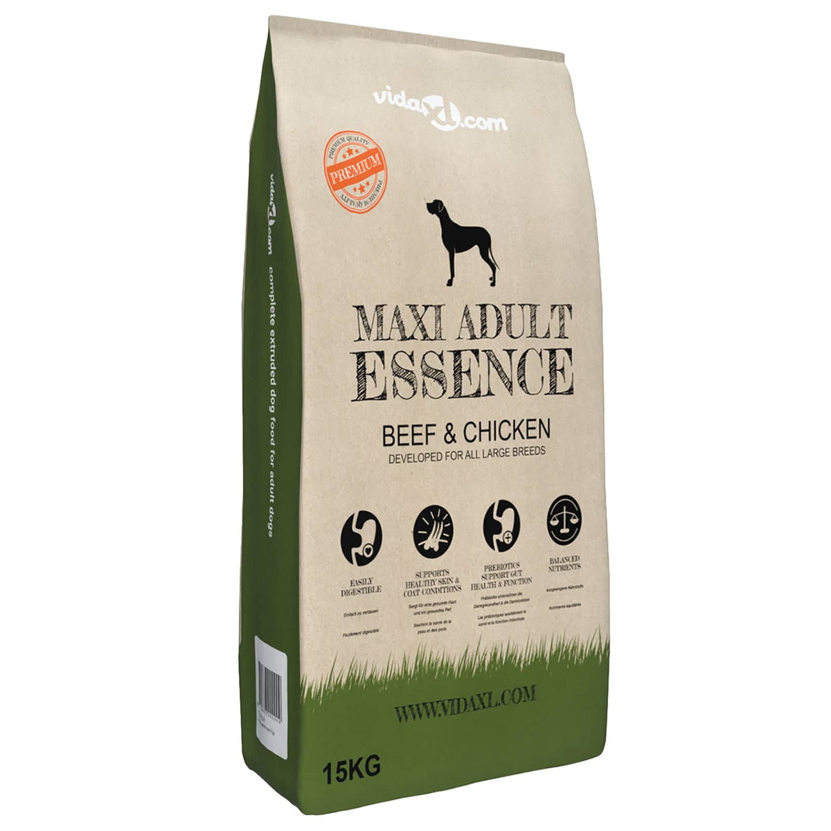 Supporto per alimentazione e ciotola con cibo per cani