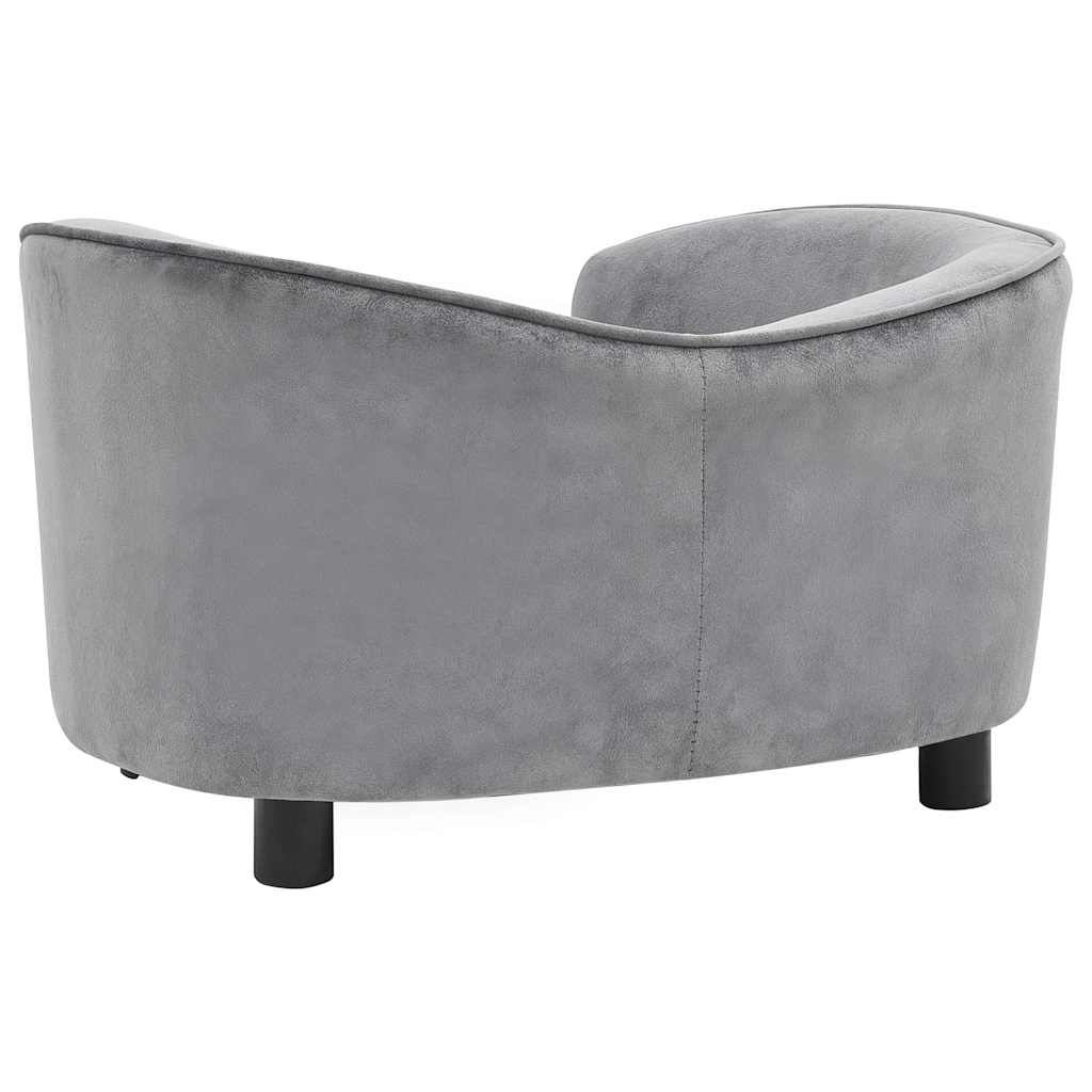 Divano per Cani Grigio 69x49x40 cm in Peluche