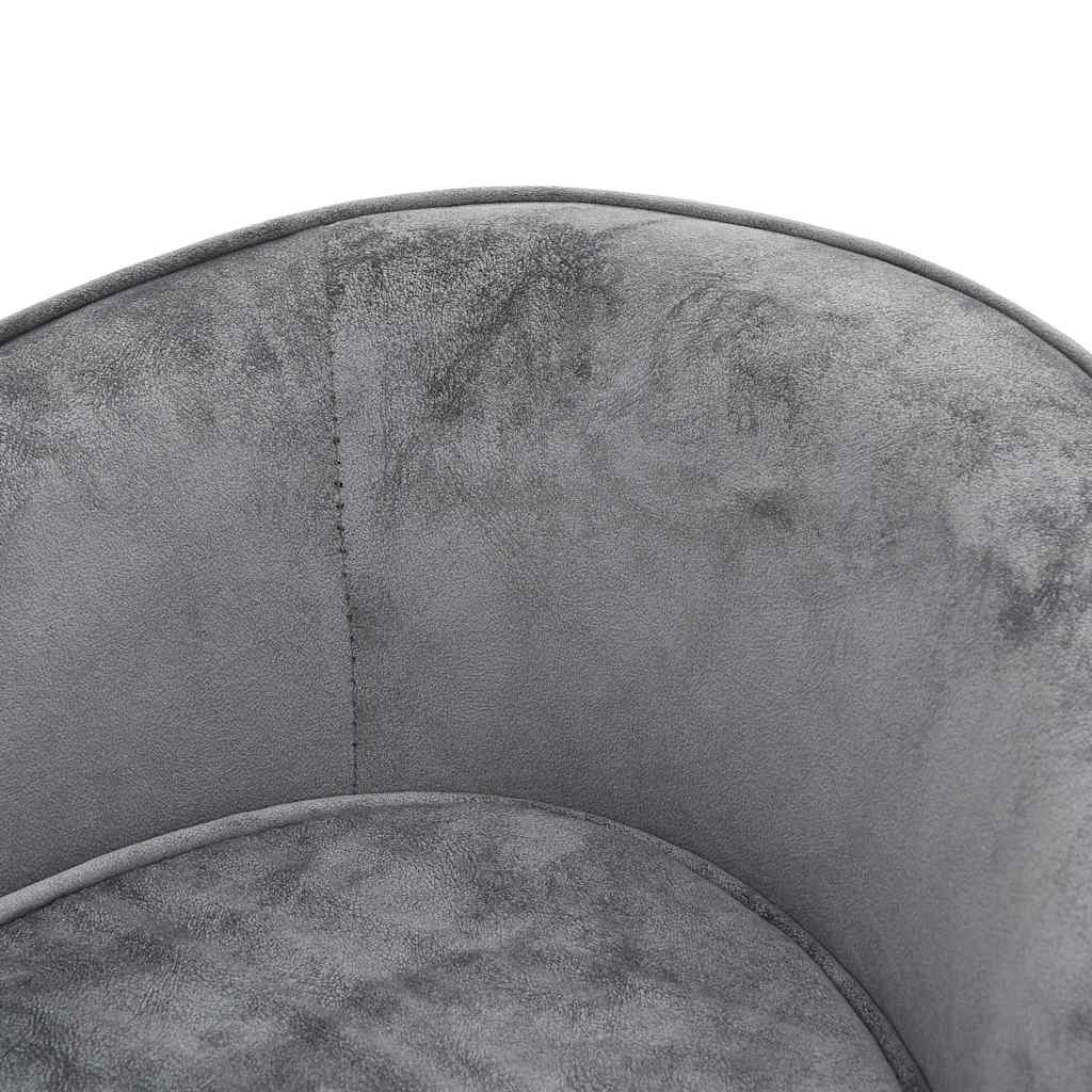 Divano per Cani Grigio 69x49x40 cm in Peluche