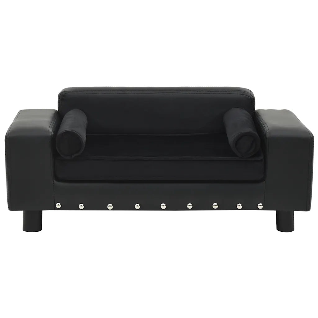 Divano per cani 81x43x31 cm in peluche e similpelle