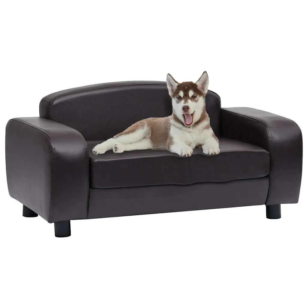 Divano per cani 80x50x40 cm in similpelle
