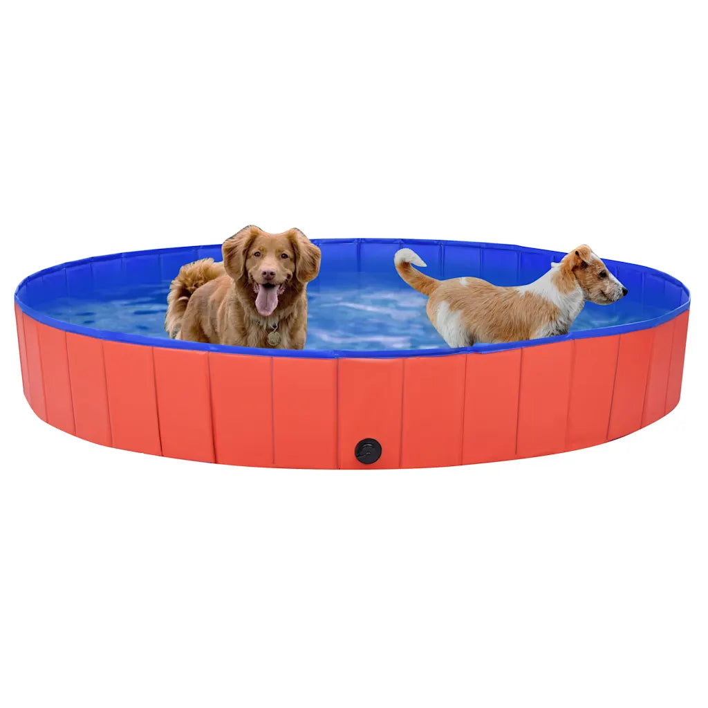 Piscina per cani pieghevole 200x30 cm in PVC