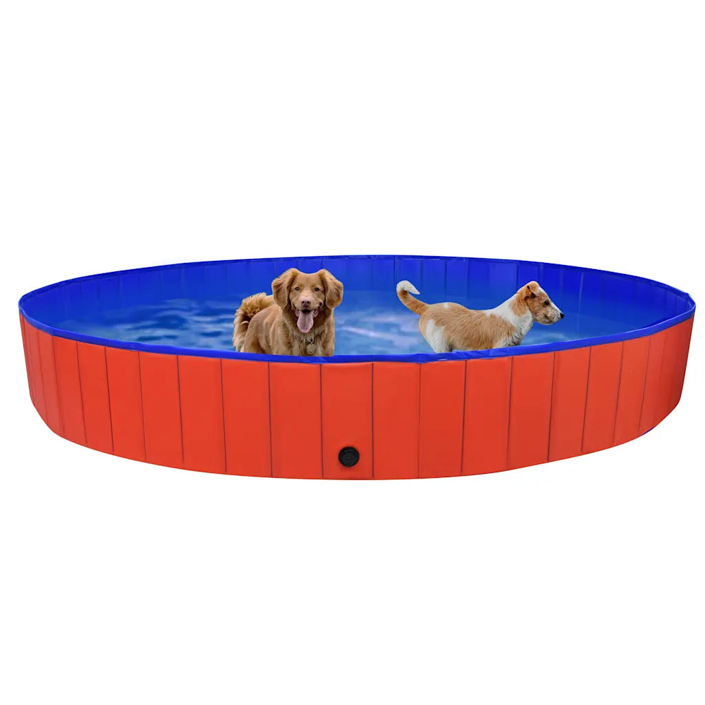 Piscina per cani pieghevole 300x40 cm in PVC