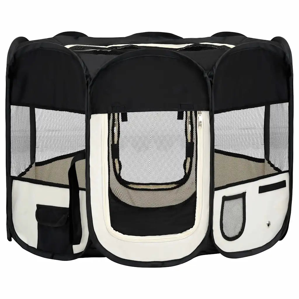 Box per cani pieghevole con borsa trasporto 90x90x58 cm