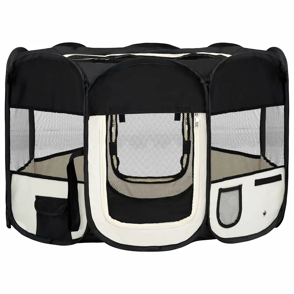 Box per cani pieghevole con borsa trasporto 110x110x58 cm