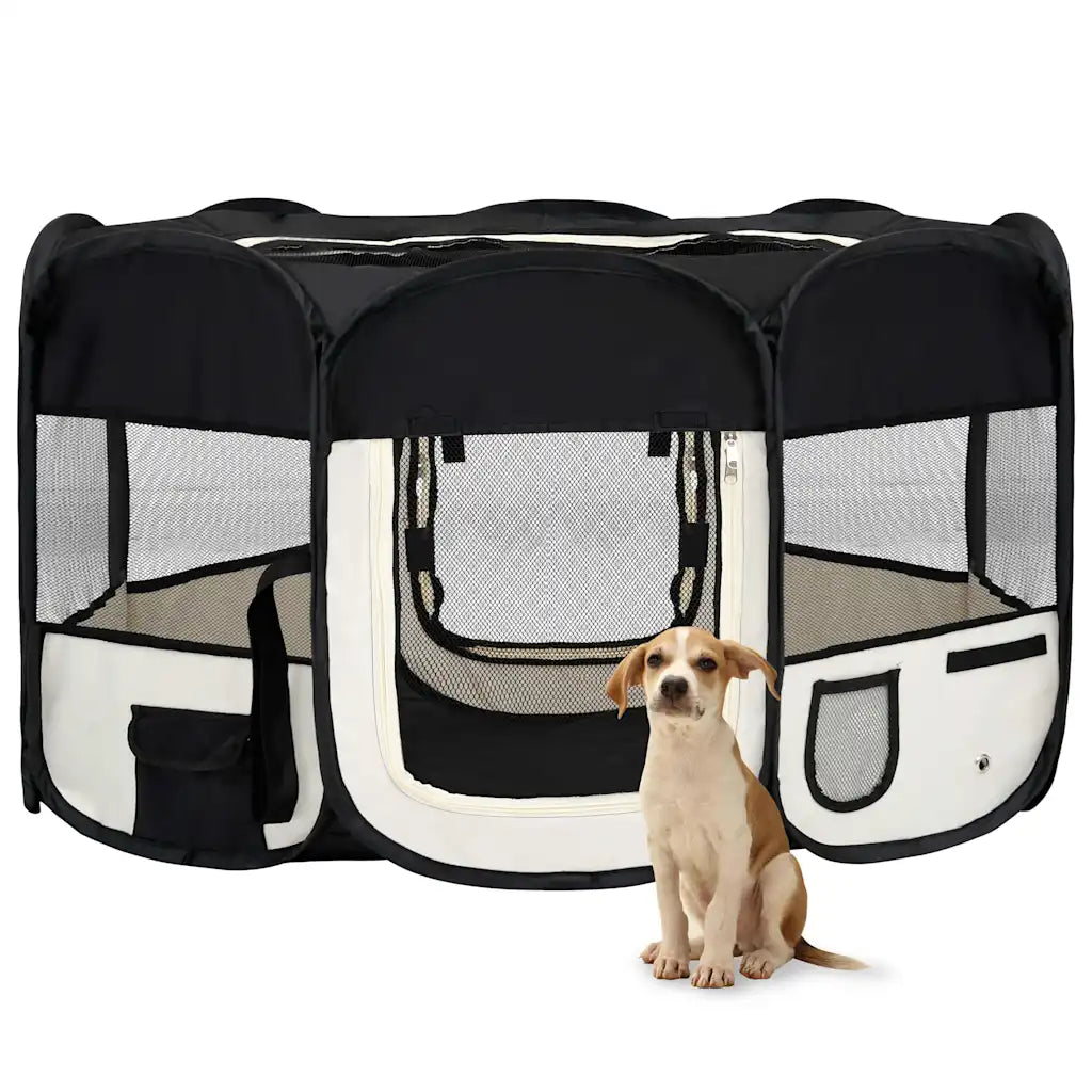 Box per cani pieghevole con borsa trasporto 145x145x61 cm