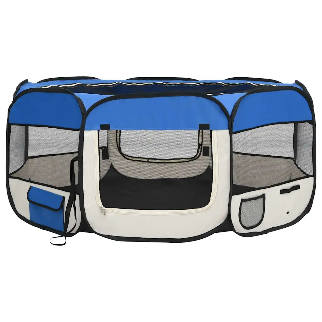 Box per cani pieghevole con borsa trasporto 145x145x61 cm