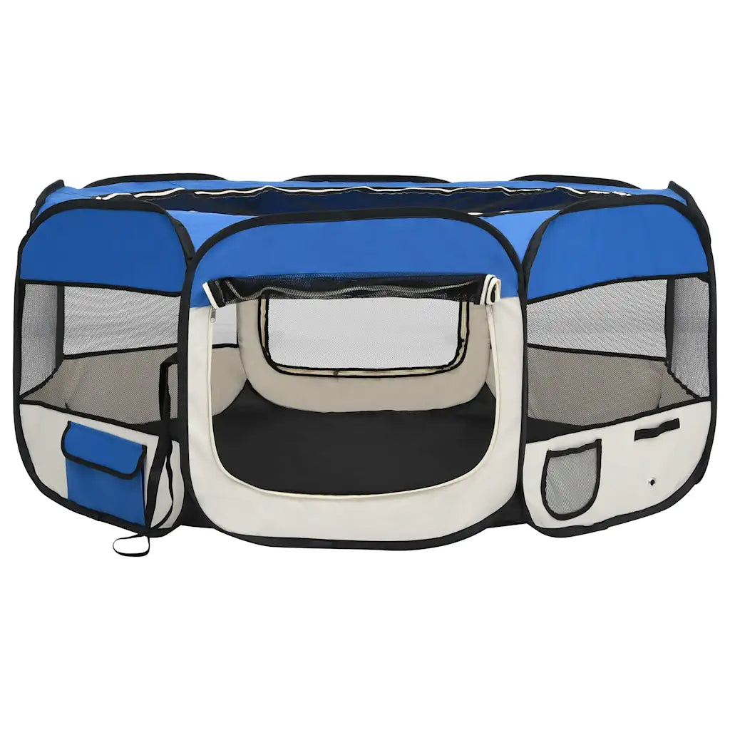 Box per cani pieghevole con borsa trasporto 145x145x61 cm