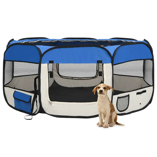 Box per cani pieghevole con borsa trasporto 145x145x61 cm