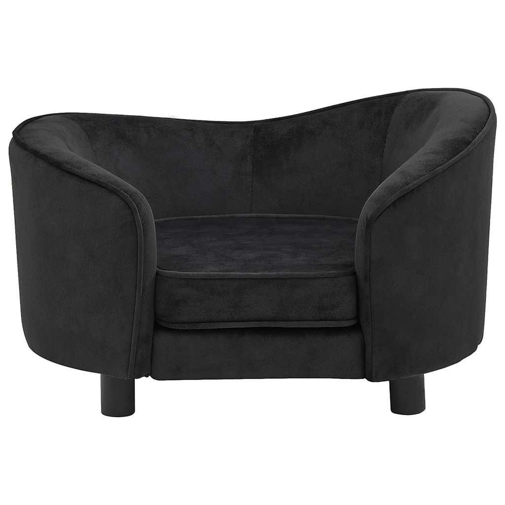 Divano per Cani Nero 69x49x40 cm in Peluche