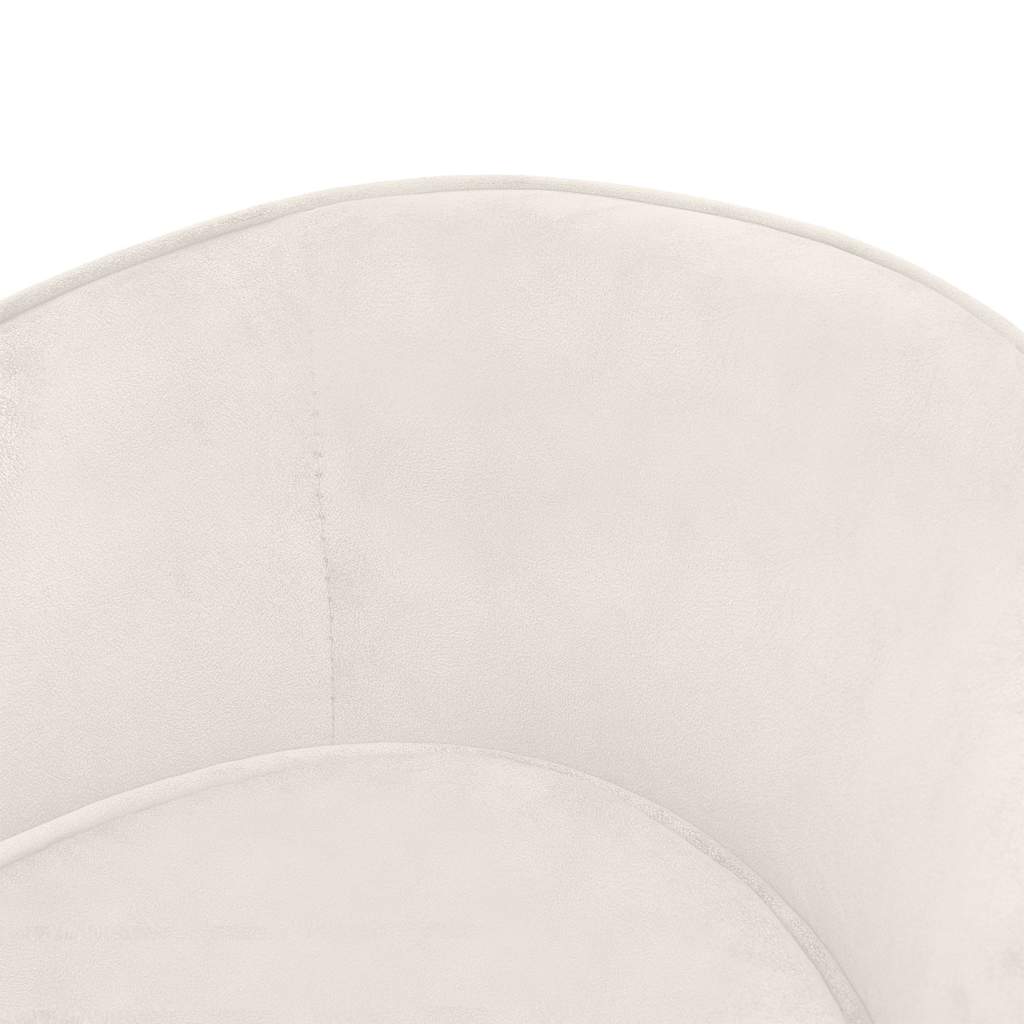 Divano per Cani Crema 69x49x40 cm in Peluche