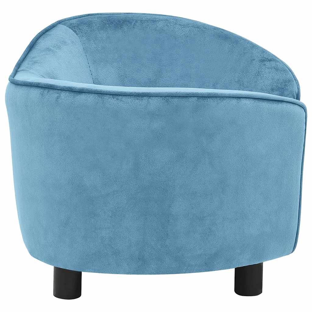 Divano per Cani Turchese 69x49x40 cm in Peluche