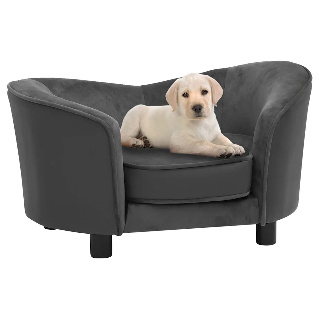 Divano per cani 69x49x40 cm in peluche e similpelle