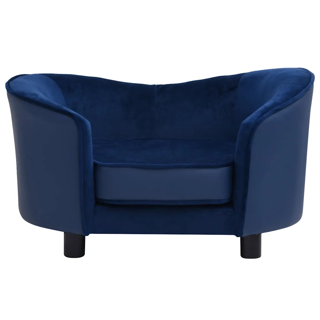Divano per cani 69x49x40 cm in peluche e similpelle