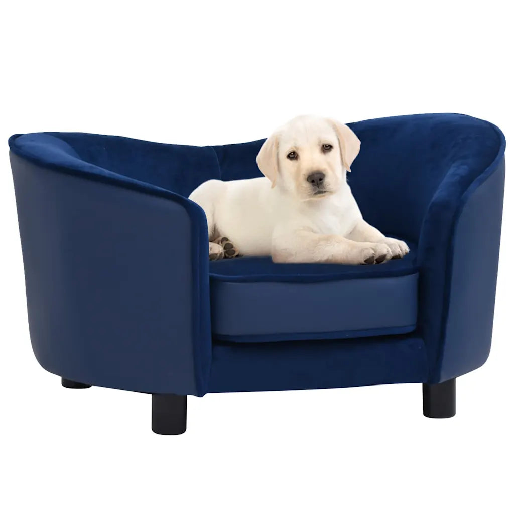 Divano per cani 69x49x40 cm in peluche e similpelle