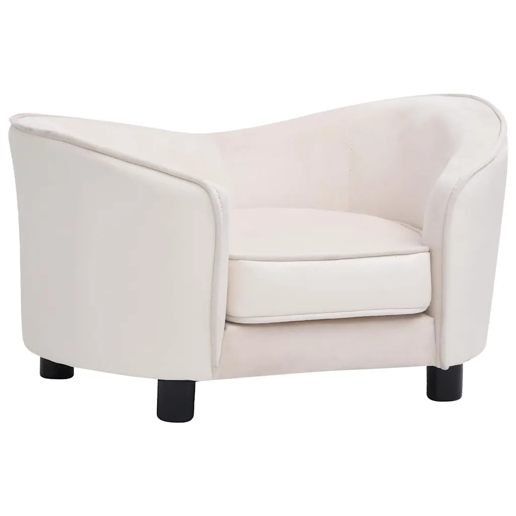 Divano per cani 69x49x40 cm in peluche e similpelle