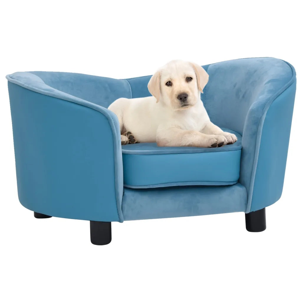 Divano per cani 69x49x40 cm in peluche e similpelle