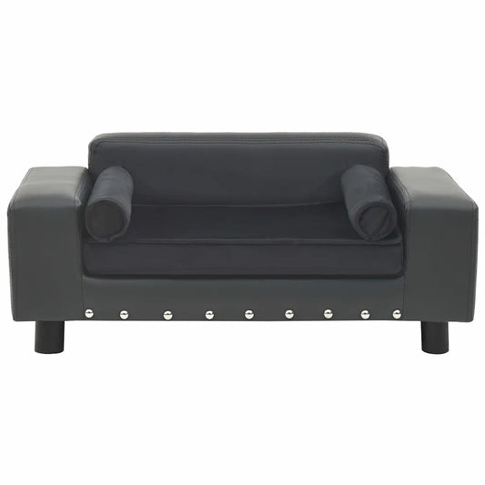 Divano per cani 81x43x31 cm in peluche e similpelle