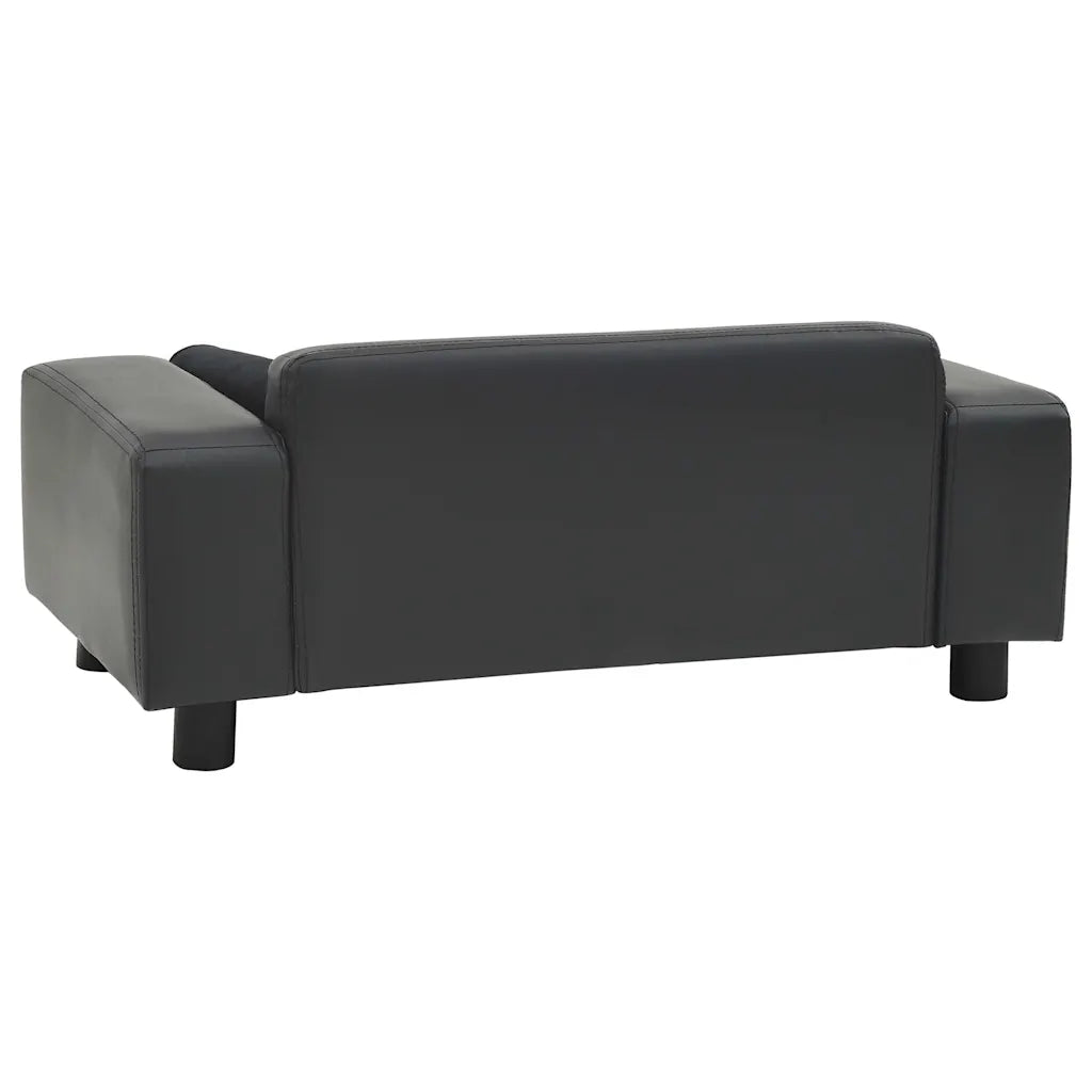 Divano per cani 81x43x31 cm in peluche e similpelle