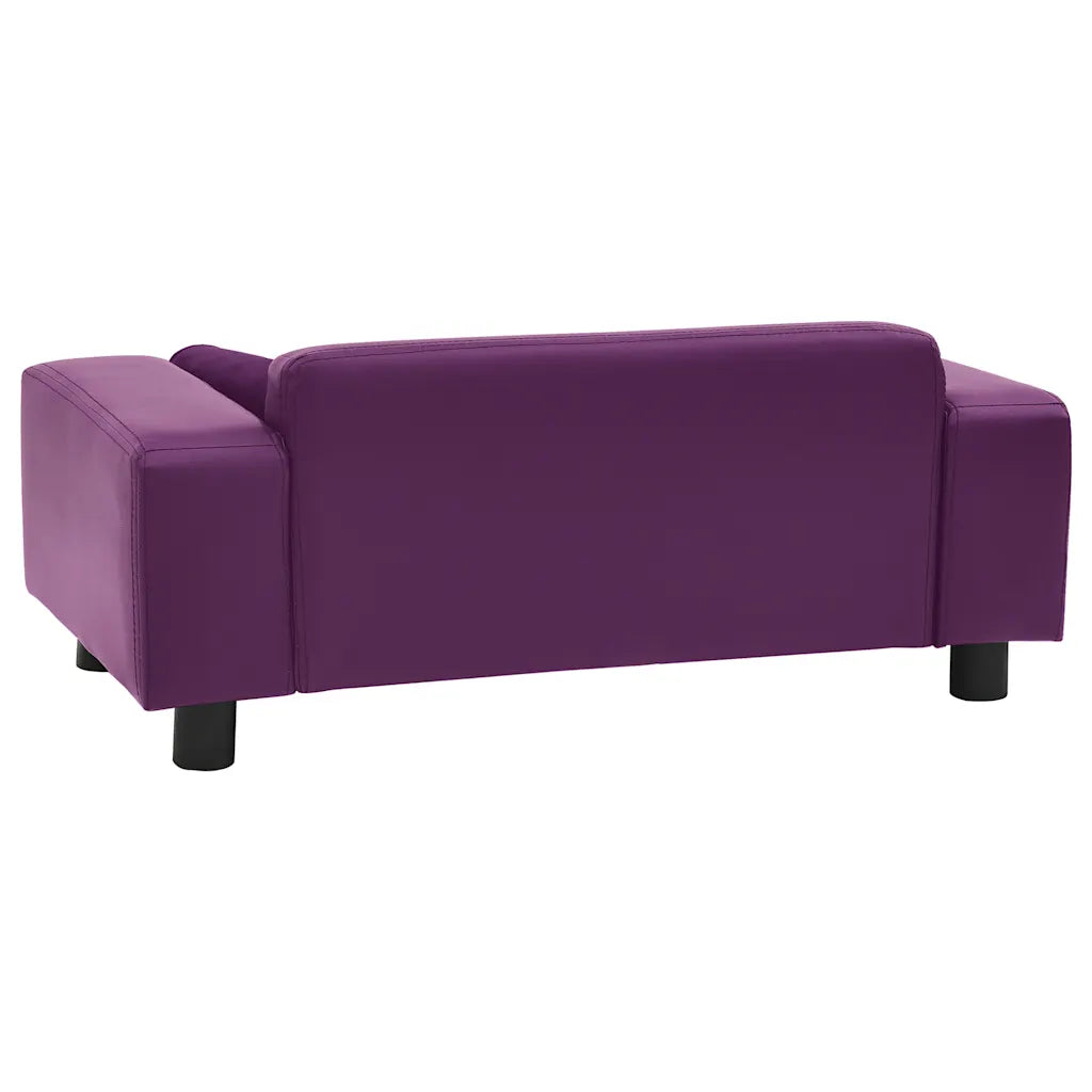Divano per cani 81x43x31 cm in peluche e similpelle