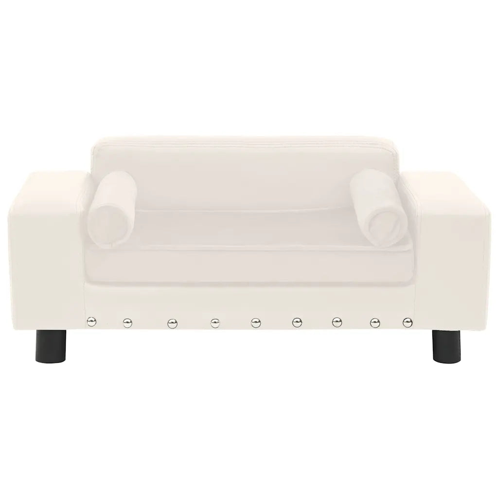 Divano per cani 81x43x31 cm in peluche e similpelle