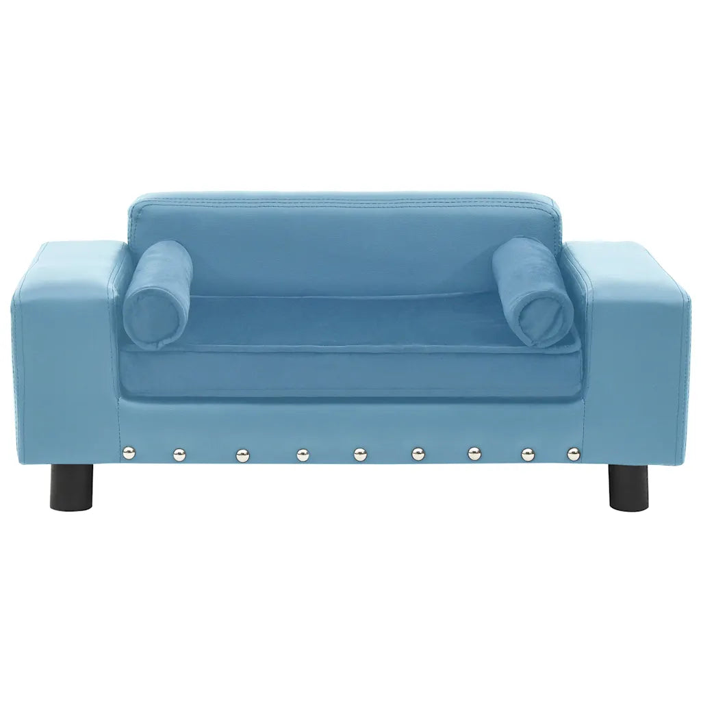 Divano per cani 81x43x31 cm in peluche e similpelle
