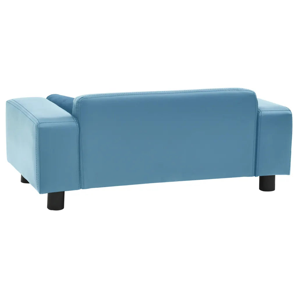 Divano per cani 81x43x31 cm in peluche e similpelle