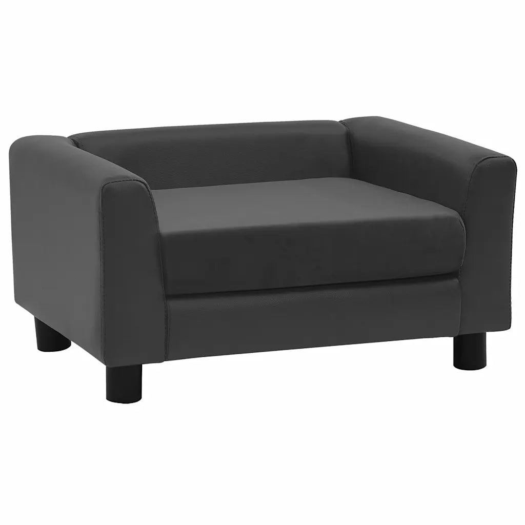 Divano per cani 60x43x30 cm in peluche e similpelle