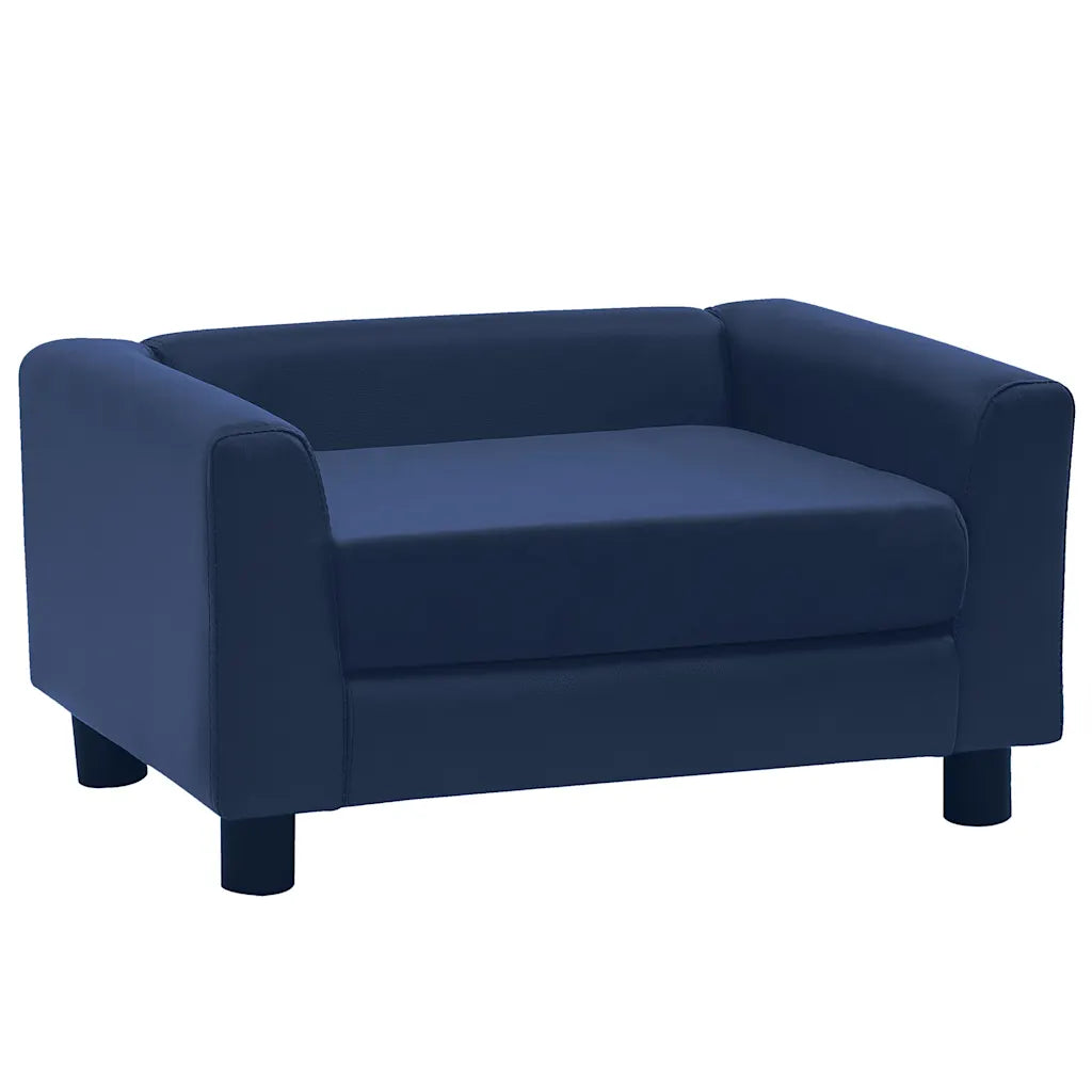 Divano per cani 60x43x30 cm in peluche e similpelle