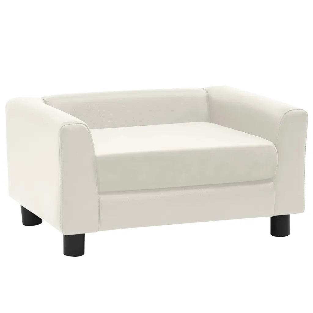 Divano per cani 60x43x30 cm in peluche e similpelle