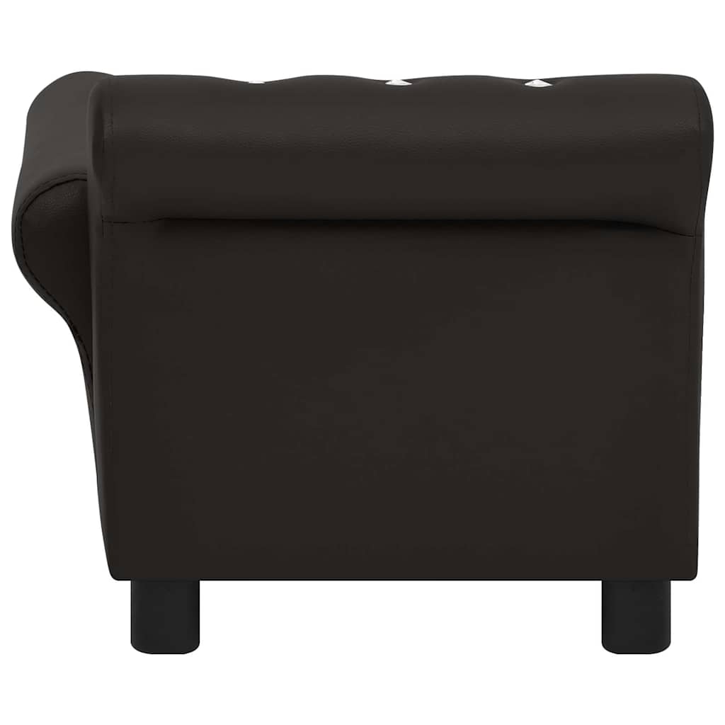 Divano per Cani Nero 83x45x42 cm in Similpelle