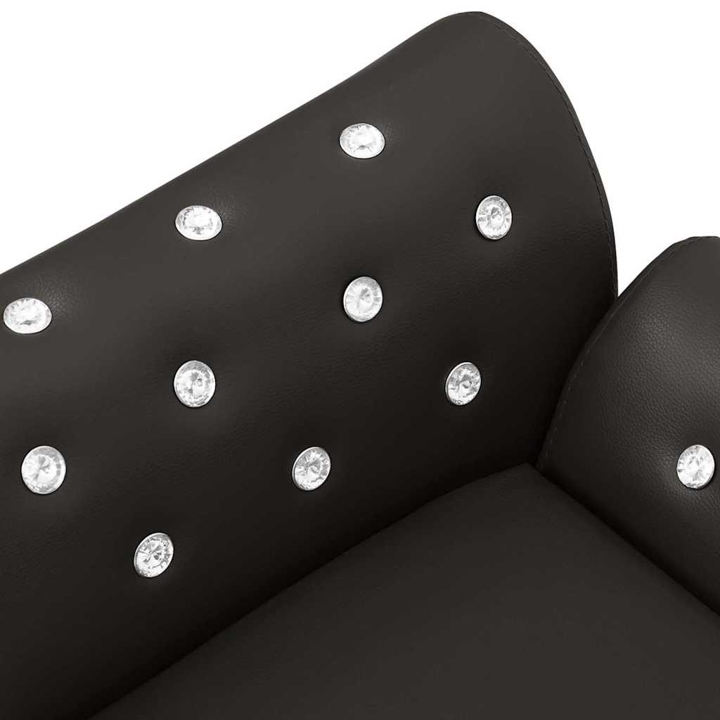 Divano per Cani Nero 83x45x42 cm in Similpelle