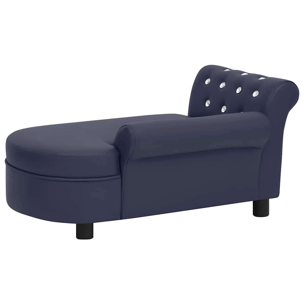 Divano per Cani Blu 83x45x42 cm in Similpelle