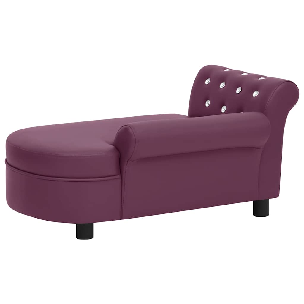 Divano per Cani Borgogna 83x45x42 cm in Similpelle