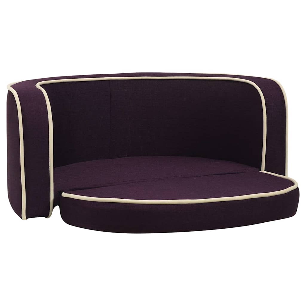 Divano Cani Pieghevole Bordeaux 73x67x26cmCuscino Lino Lavabile