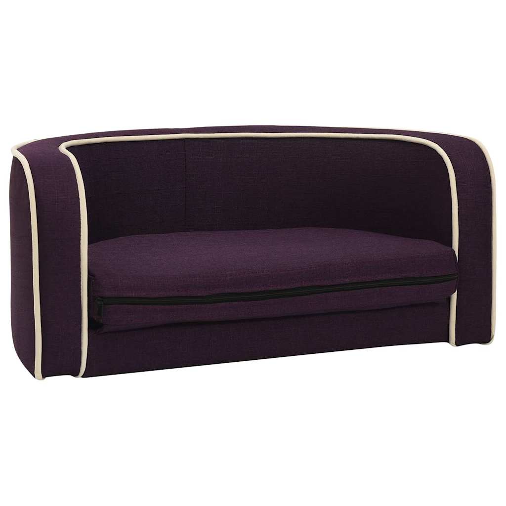 Divano Cani Pieghevole Bordeaux 73x67x26cmCuscino Lino Lavabile