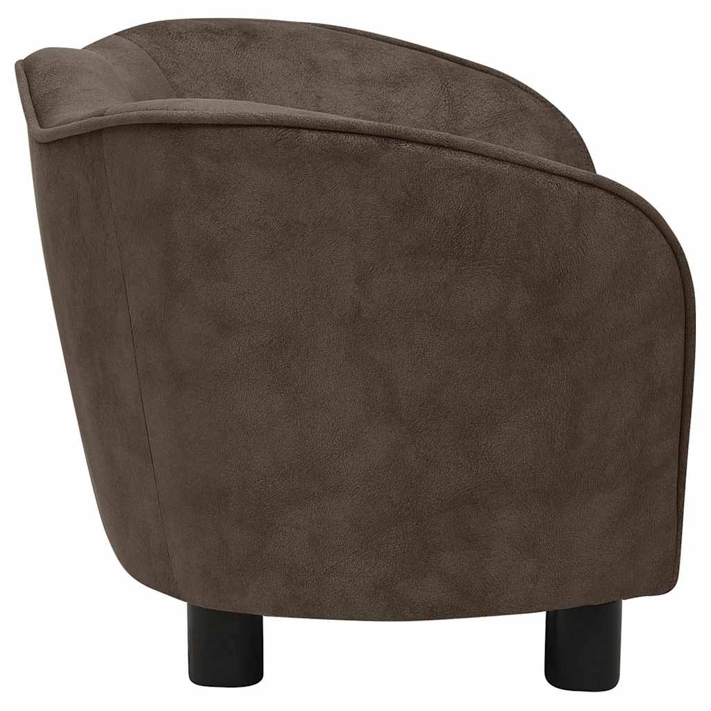 Divano per Cani Marrone 66x43x40 cm in Peluche