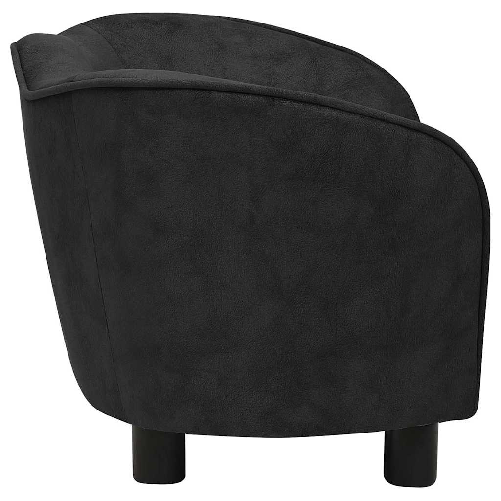 Divano per Cani Nero 66x43x40 cm in Peluche