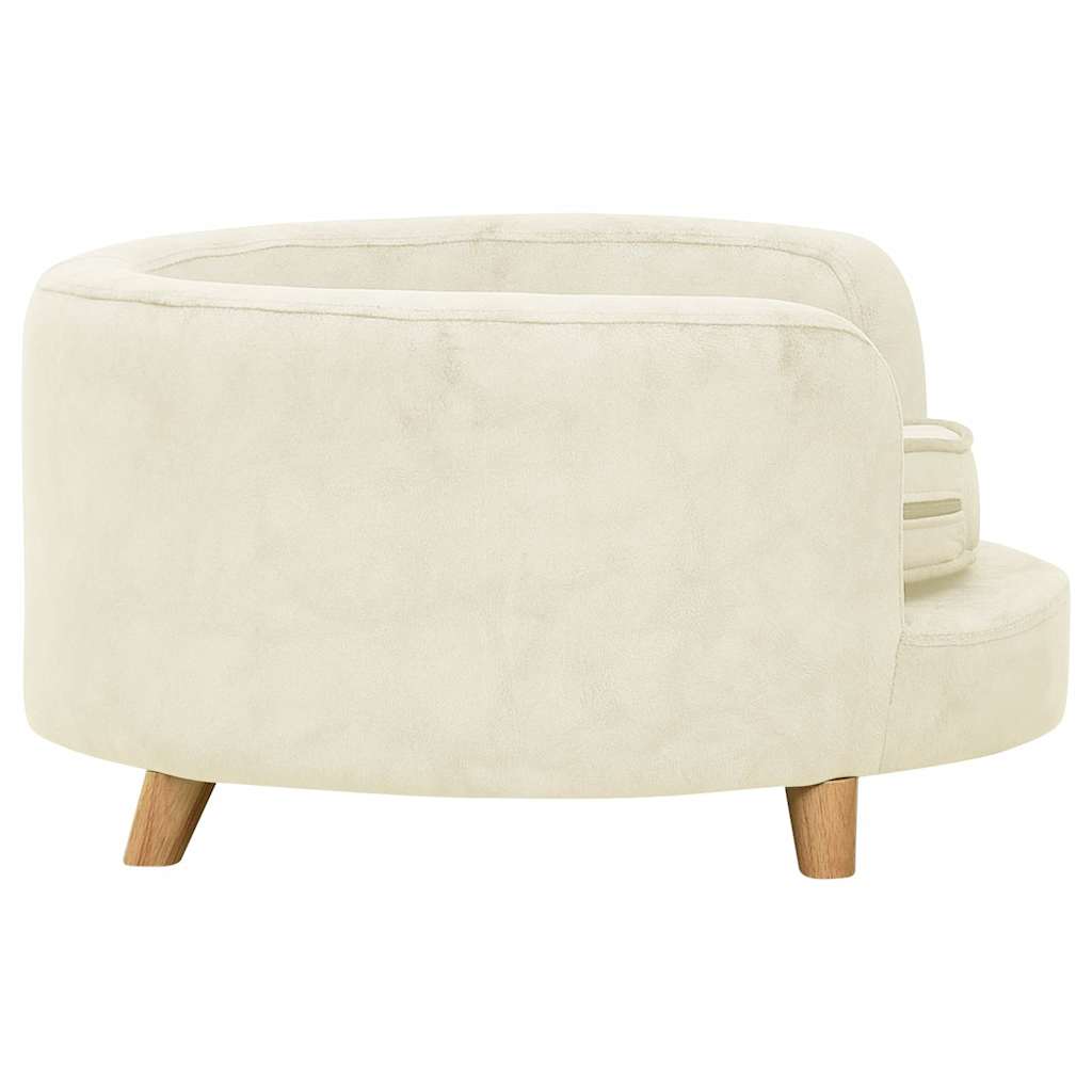 Divano per Cani Crema 69x69x36 cm in Peluche